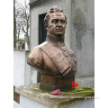 Bronze famous man bust sculpture